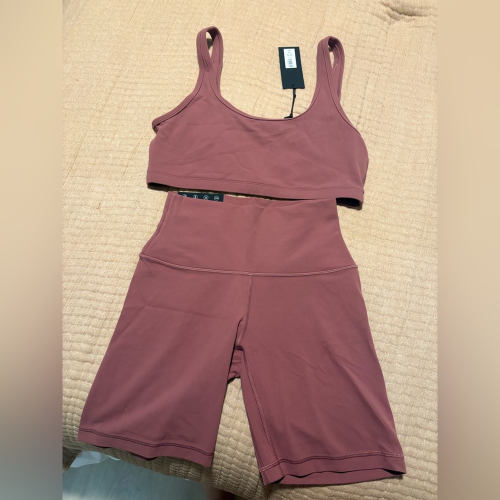 TNA by Aritzia Mauve workout set